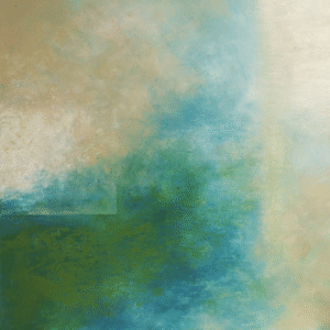 Christine Lance - Peinture à l'huile abstraite intitulée "Langundo 2"