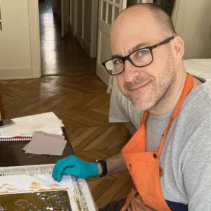 Portrait de l'artiste abstrait Jean Kittel