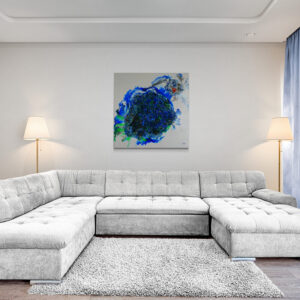 Patrick CRISTALLINI - Peinture acrylique abstraite sur toile intitulée "Lost Paradise"