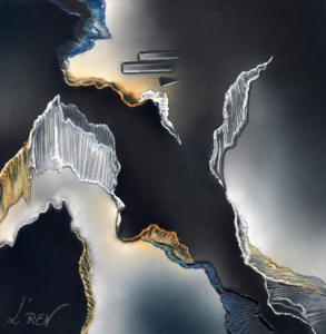 L'REV - Evelyne LABADENS-ROBIN - Peinture abstraite - Éclats de rêves - 95