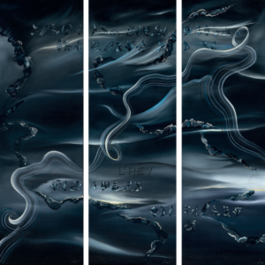 L'REV - Evelyne LABADENS-ROBIN - Peinture abstraite - Sur les traces des portes des mondes